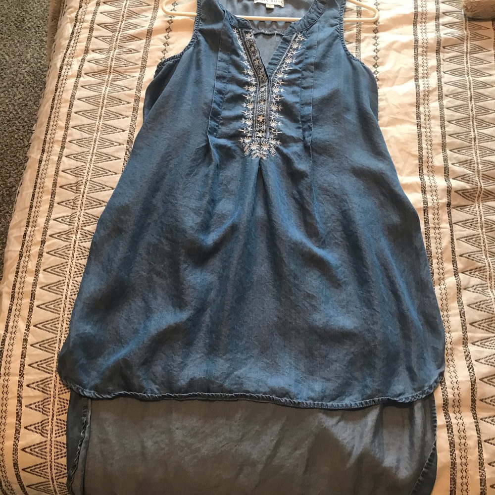 Long chambray tunic